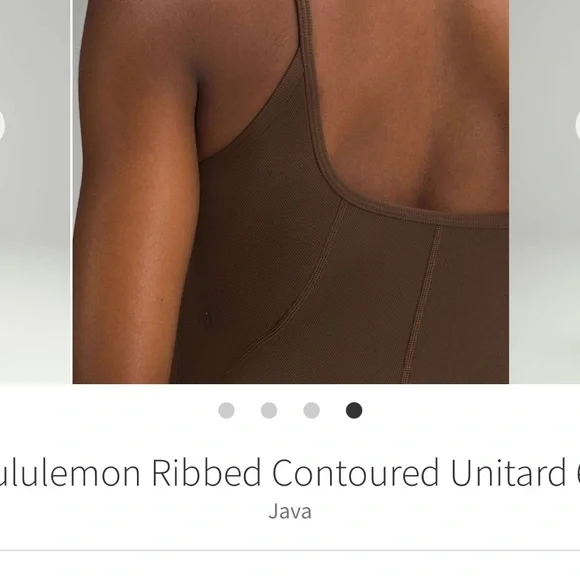 Lulu🍋 Ribbed Contoured Unitard - Java Brown - Picture 2 of 8